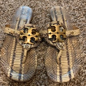 Snake print Tory Burch Sandals